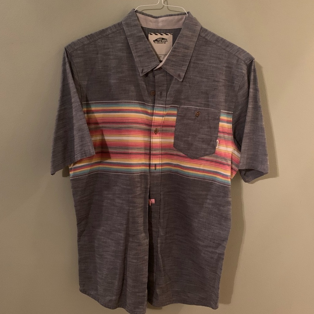Vans off the wall men’s button-down shirt size L